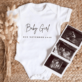 Personalised Gender Reveal Pregnancy Announcement Baby Clothes - Baby Pandas